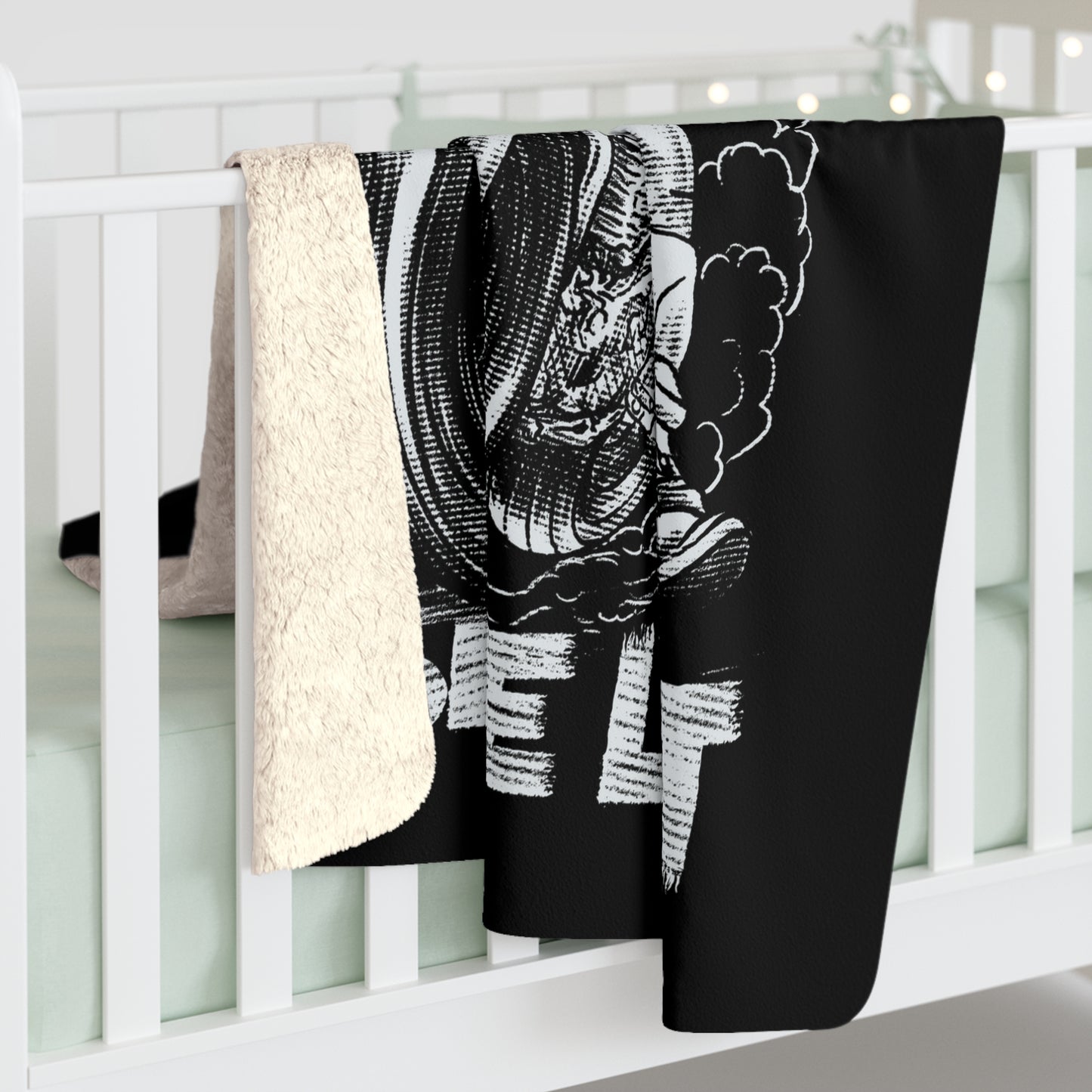 When Nothing Goes Right, Slide Left Sherpa Fleece Blanket (Various Sizes)