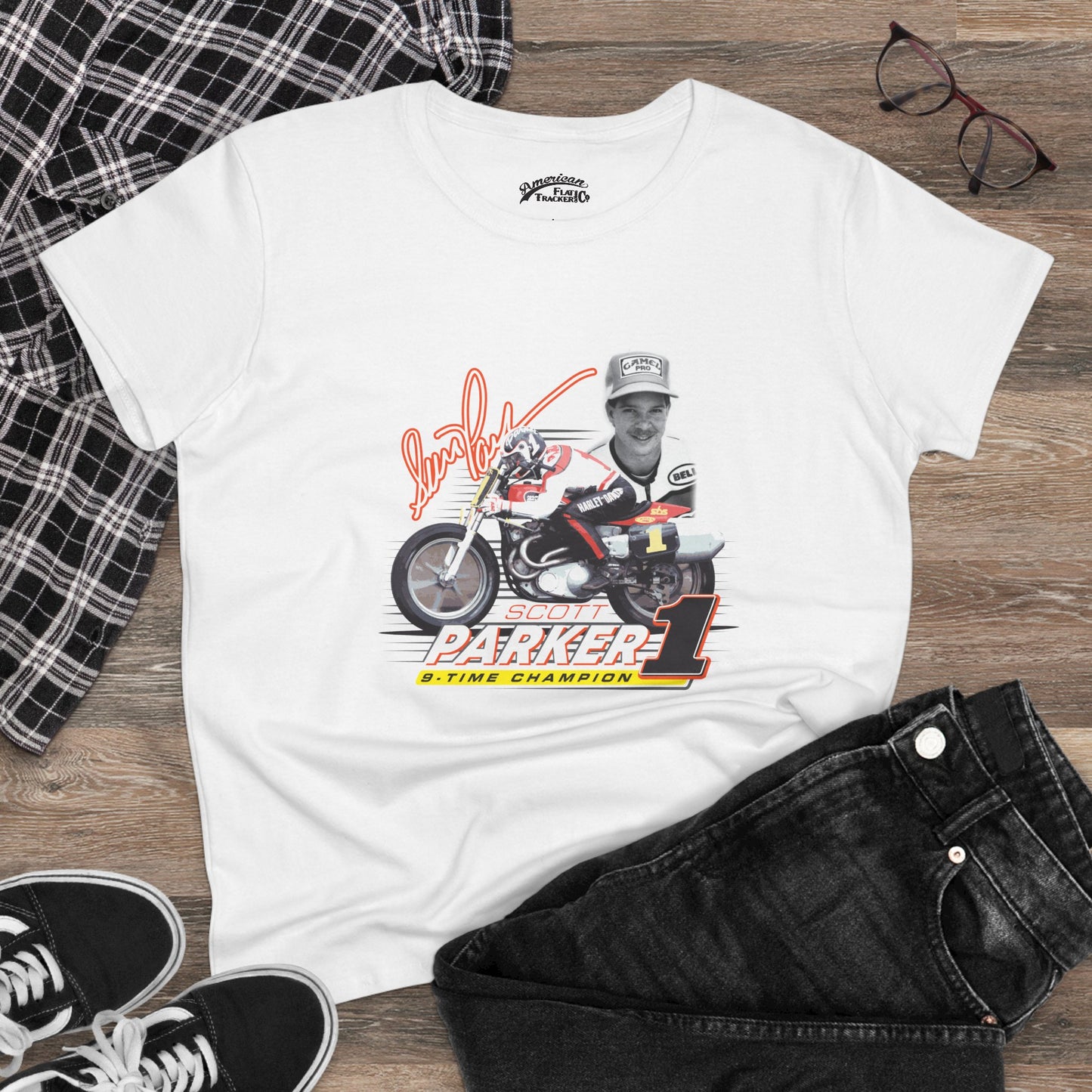 Women’s Scott Parker 9-Time Champion Short Sleeve T-Shirt (Various Colors)