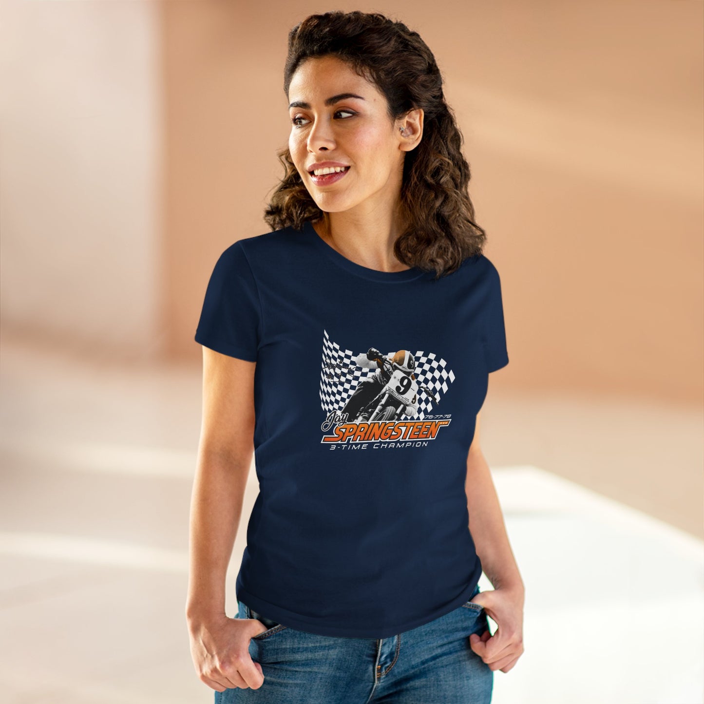 Women’s Jay Springsteen 3-Time Champion Short Sleeve T-Shirt (Various Colors)