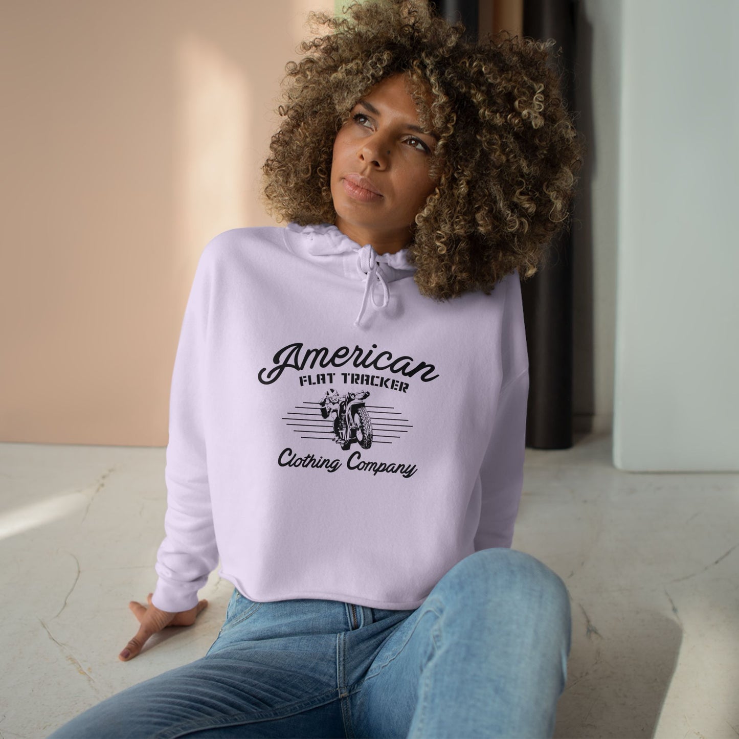 Women's Vintage Racer Crop Hoodie (Various Colors)