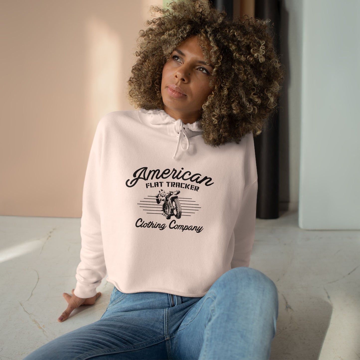 Women's Vintage Racer Crop Hoodie (Various Colors)