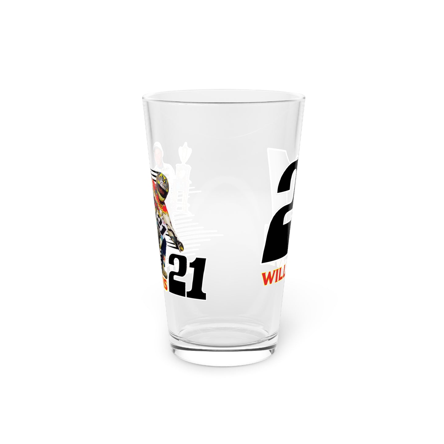 Will Davis Flat Track Legend Pint Glass