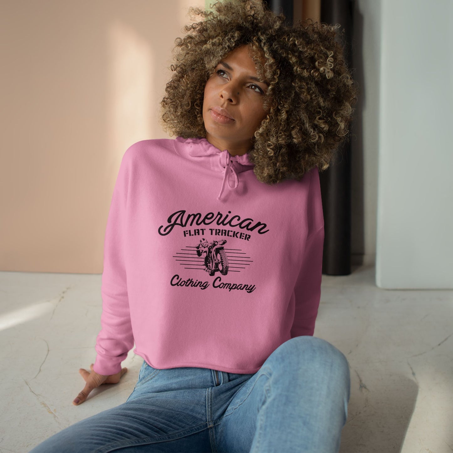 Women's Vintage Racer Crop Hoodie (Various Colors)