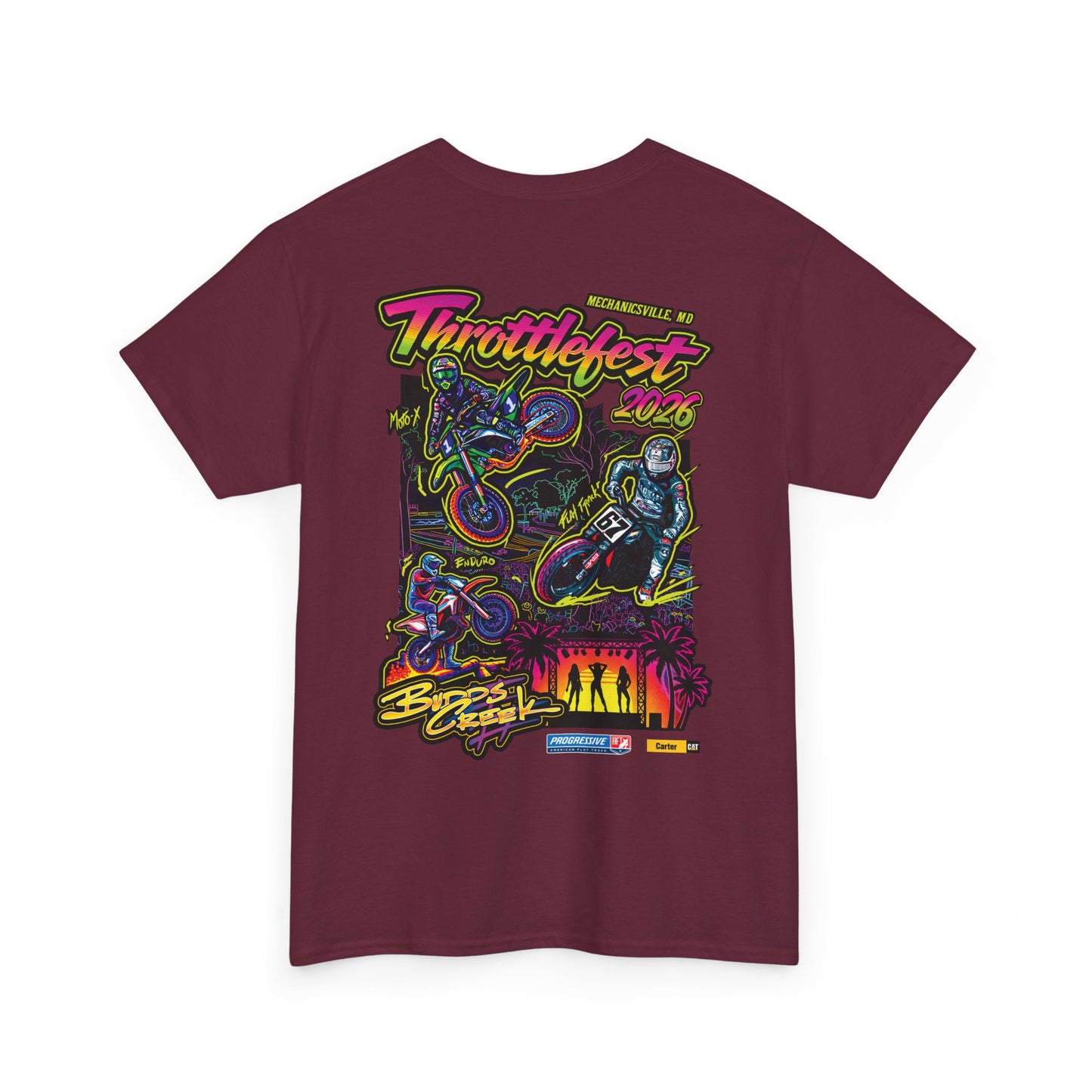2026 Throttlefest Budds Creek T-Shirt (Various Colors) Ver 1
