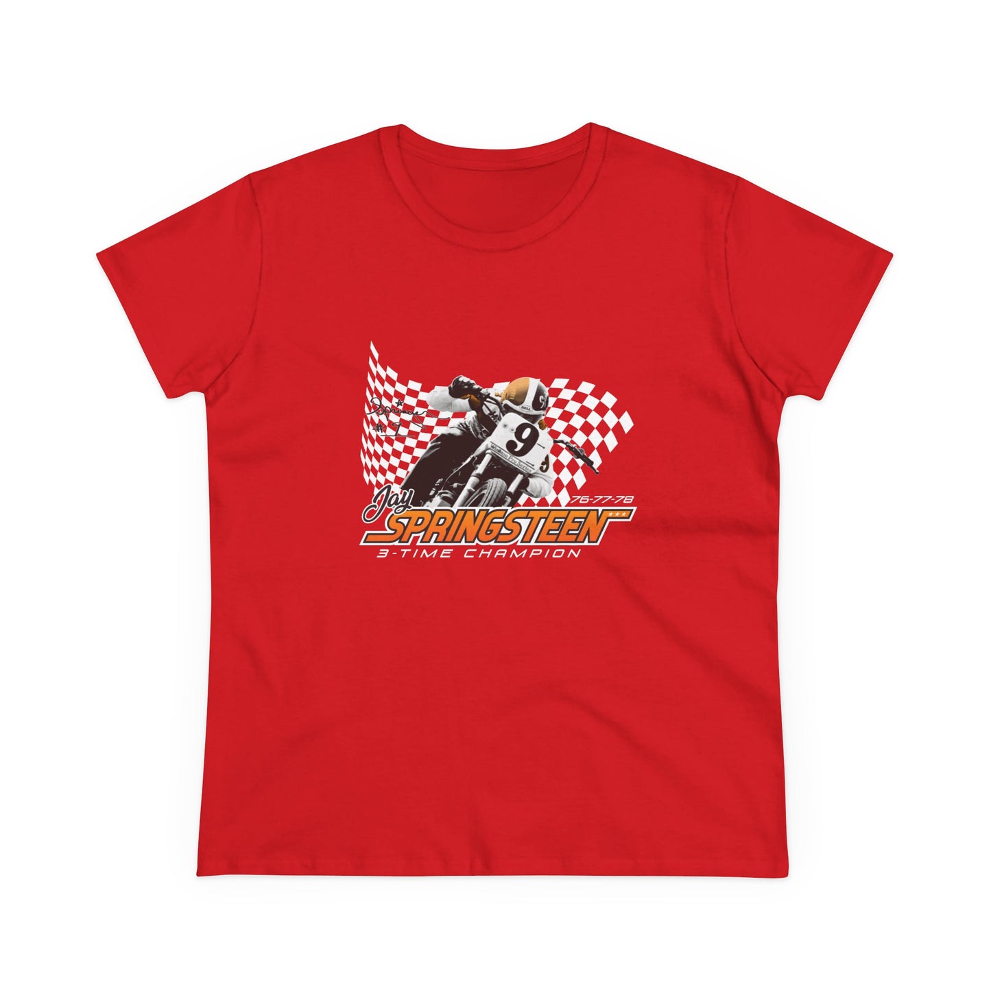 Women’s Jay Springsteen 3-Time Champion Short Sleeve T-Shirt (Various Colors)