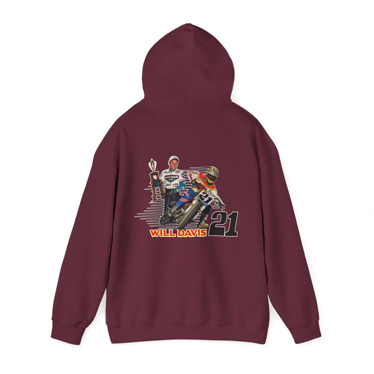 Will Davis Flat Track Legend Pullover Hoodie (Various Colors)