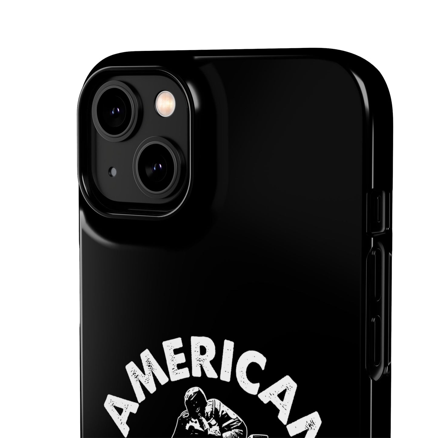 American Flat Tracker Crest Logo Black Snap Case (iPhone)