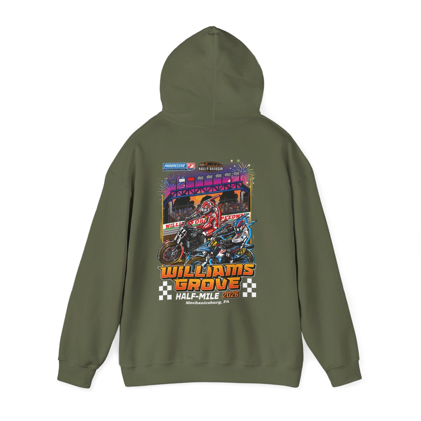 2026 Williams Grove Half-Mile Pullover Hoodie (Various Colors)