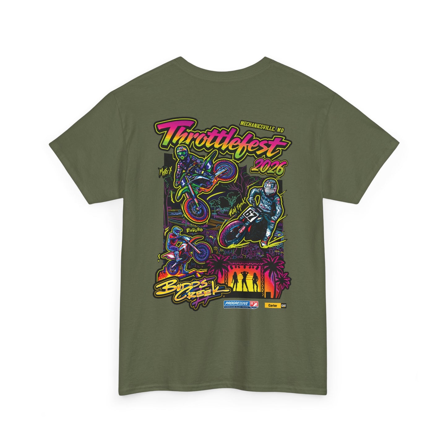 2026 Throttlefest Budds Creek T-Shirt (Various Colors) Ver 1