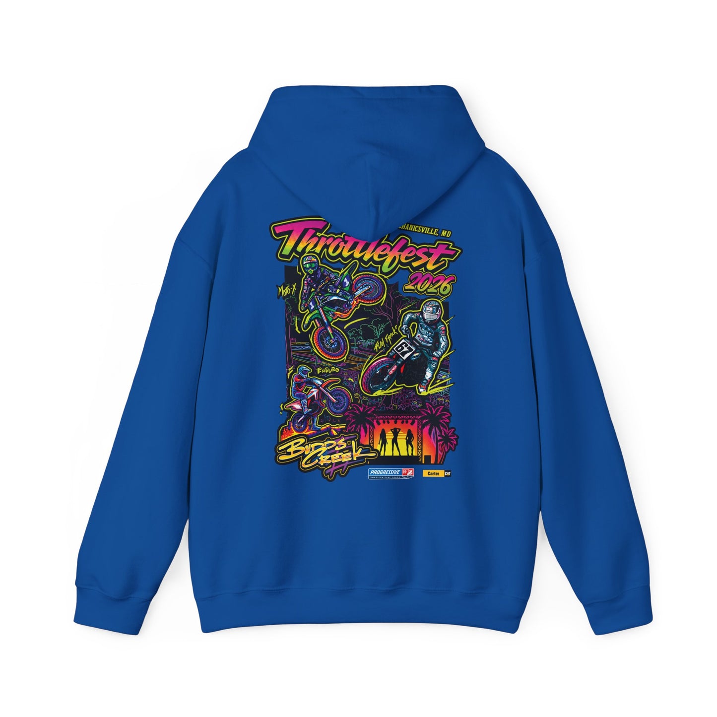 2026 ThrottleFest Budds Creek Pullover Hoodie (Various Colors) Ver 1