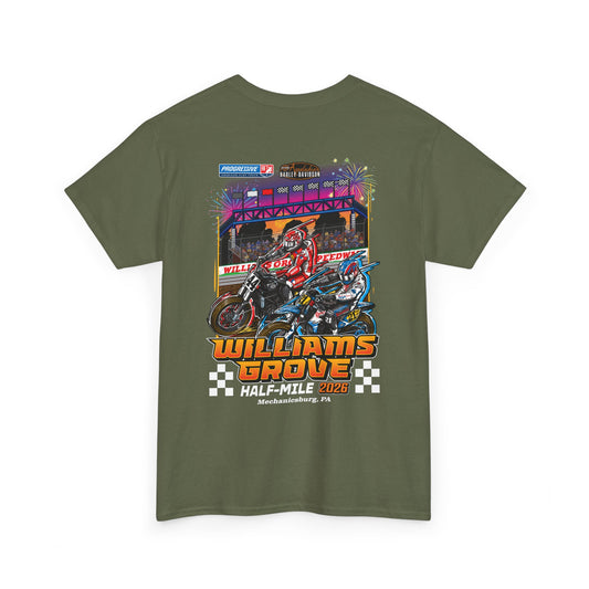 2026 Williams Grove Half-Mile T-Shirt (Various Colors)