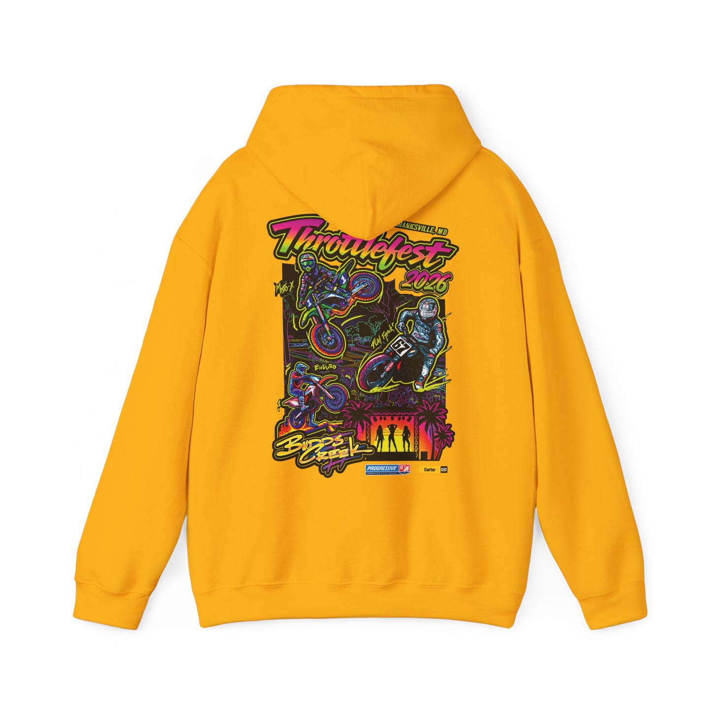 2026 ThrottleFest Budds Creek Pullover Hoodie (Various Colors) Ver 1