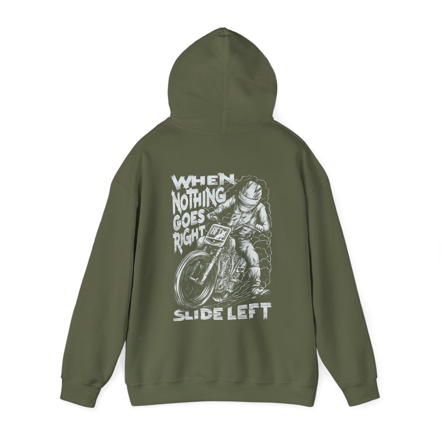 When Nothing Goes Right, Slide Left Pullover Hoodie (Various Colors)
