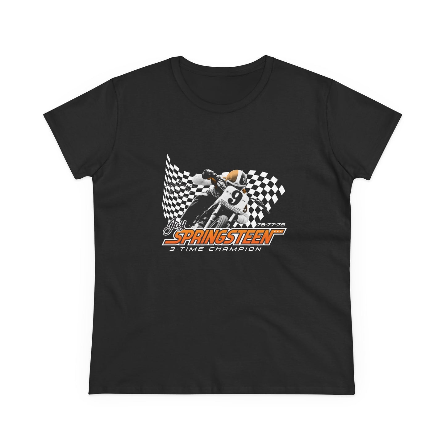 Women’s Jay Springsteen 3-Time Champion Short Sleeve T-Shirt (Various Colors)