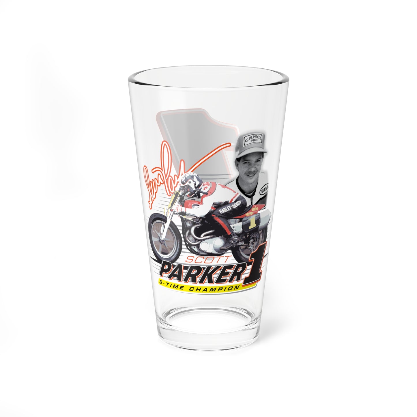 Scotty Parker 9-Time Champion 16oz. AFT Legends Pint Glass