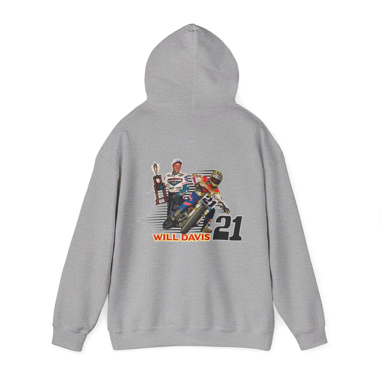 Will Davis Flat Track Legend Pullover Hoodie (Various Colors)