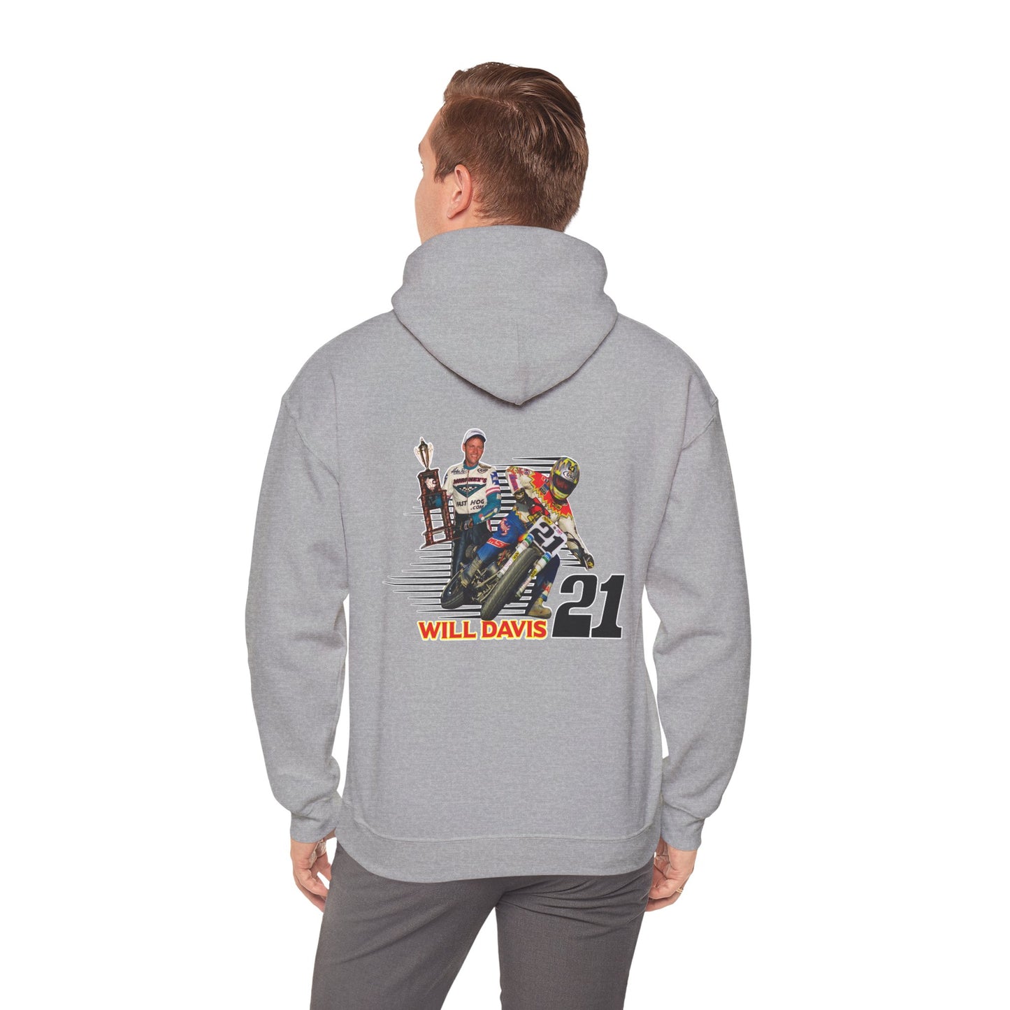 Will Davis Flat Track Legend Pullover Hoodie (Various Colors)