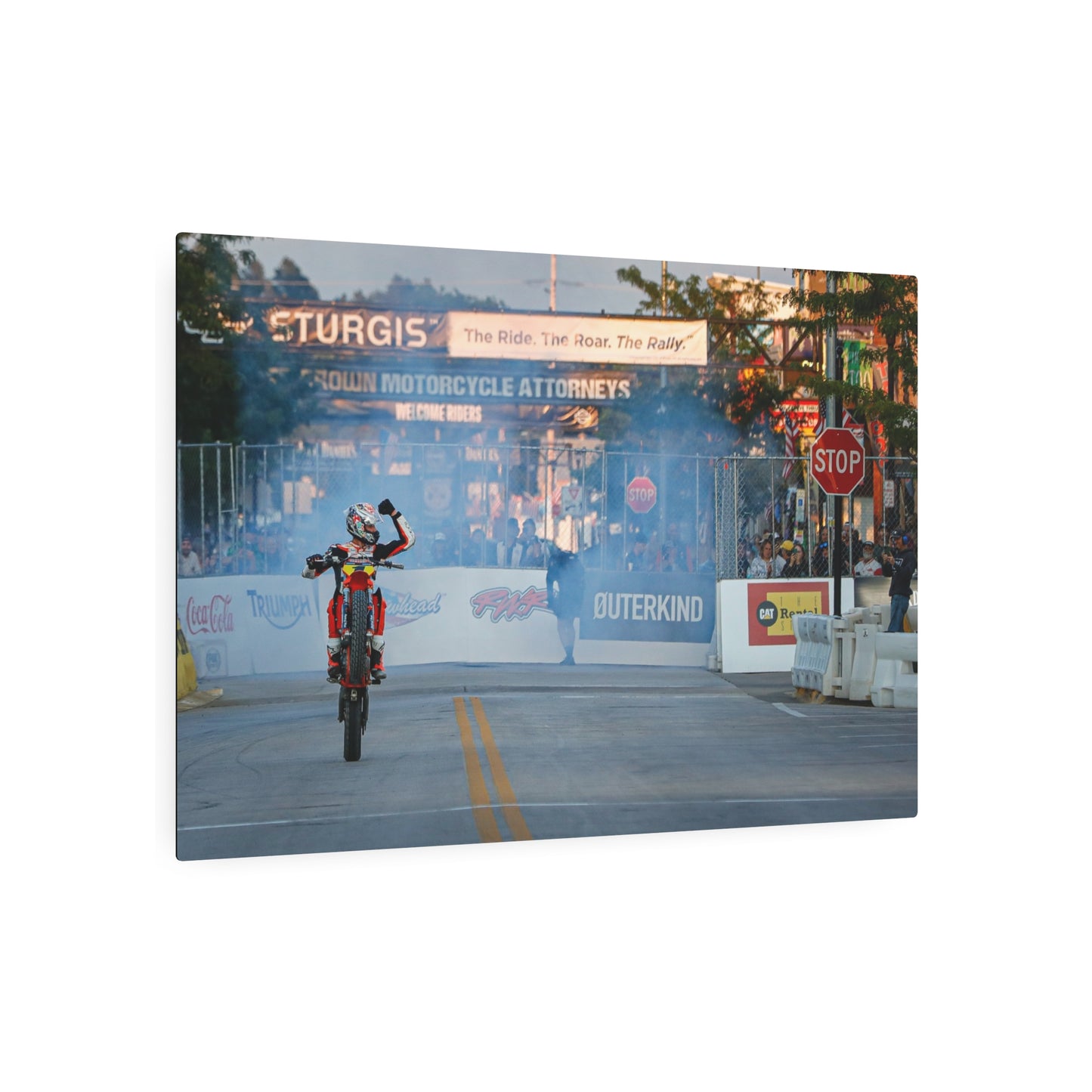 Street Dreams Metal Print - American Flat Track Motorcycle Art