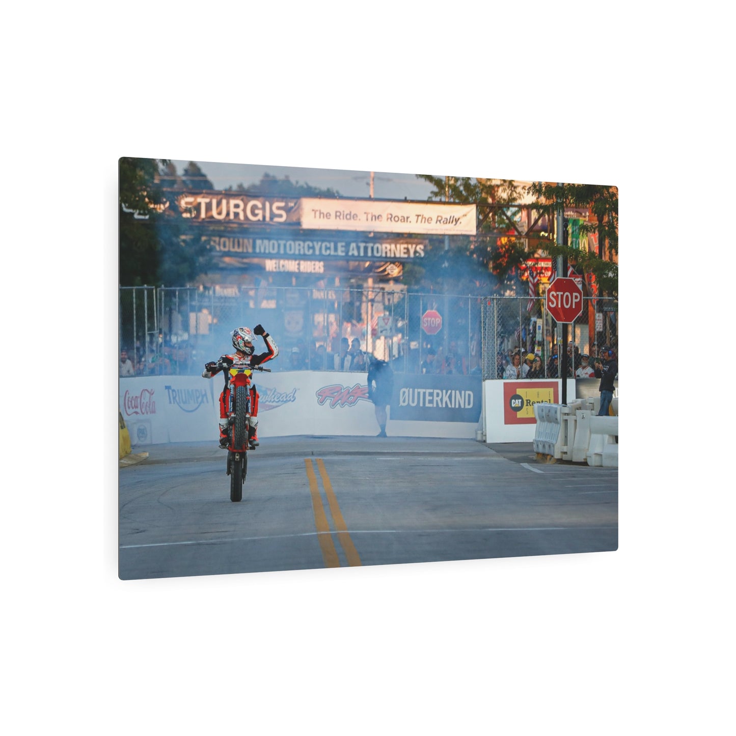 Street Dreams Metal Print - American Flat Track Motorcycle Art