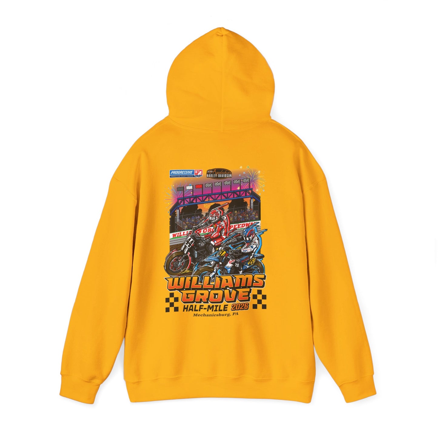 2026 Williams Grove Half-Mile Pullover Hoodie (Various Colors)
