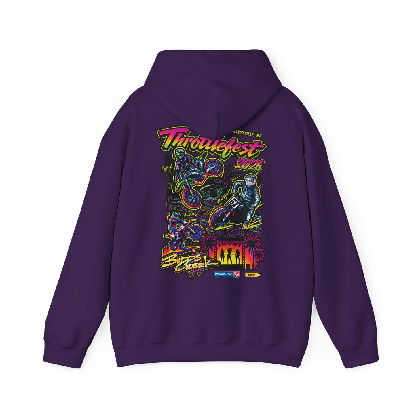 2026 ThrottleFest Budds Creek Pullover Hoodie (Various Colors) Ver 1