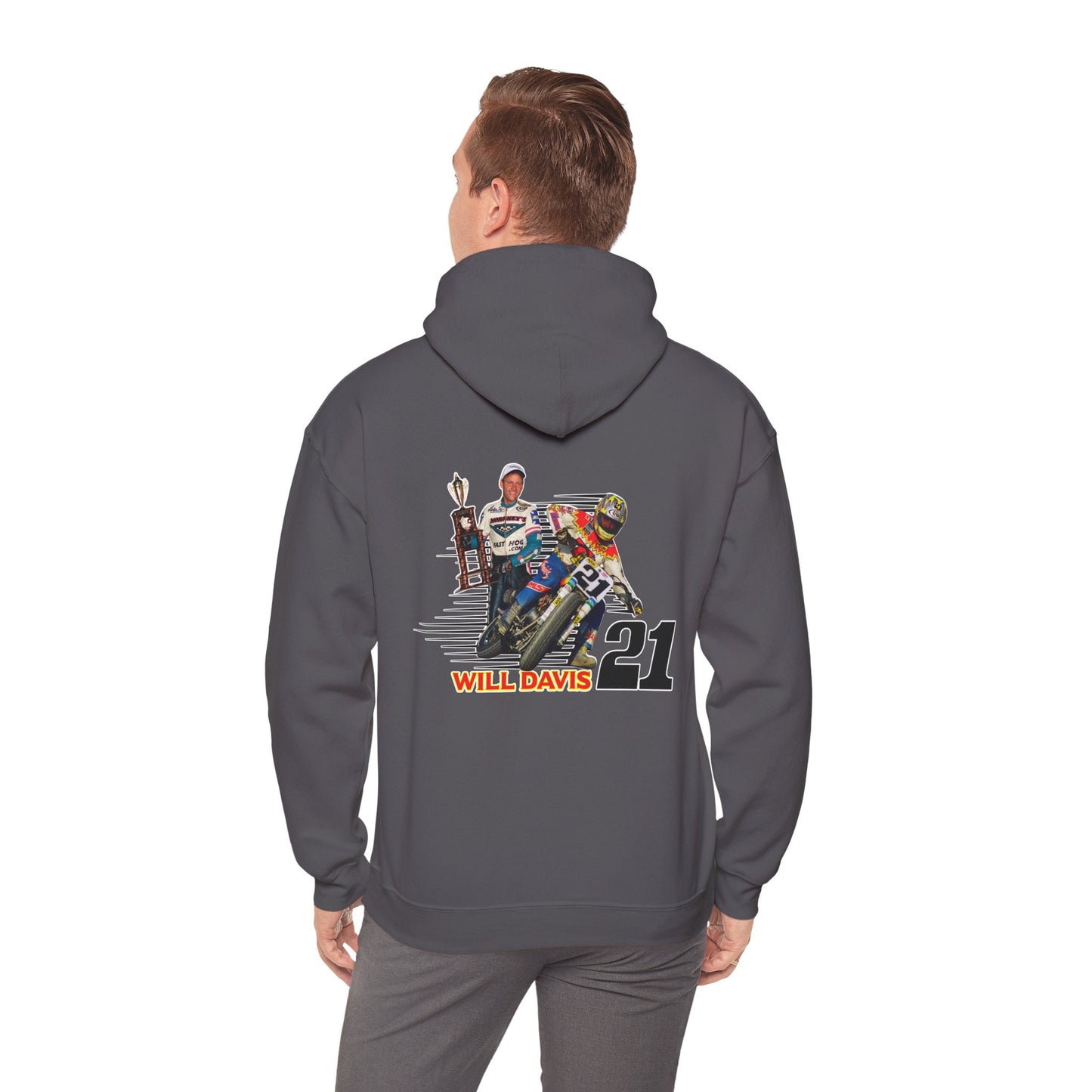 Will Davis Flat Track Legend Pullover Hoodie (Various Colors)