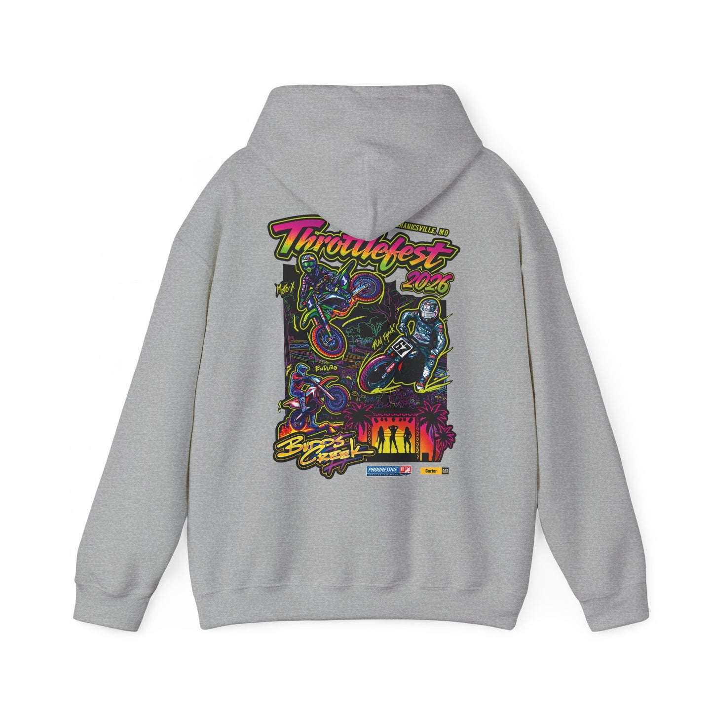 2026 ThrottleFest Budds Creek Pullover Hoodie (Various Colors) Ver 1