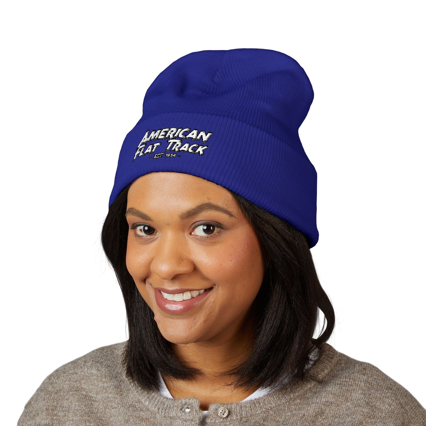 Sketchy Racer Cuffed Beanie