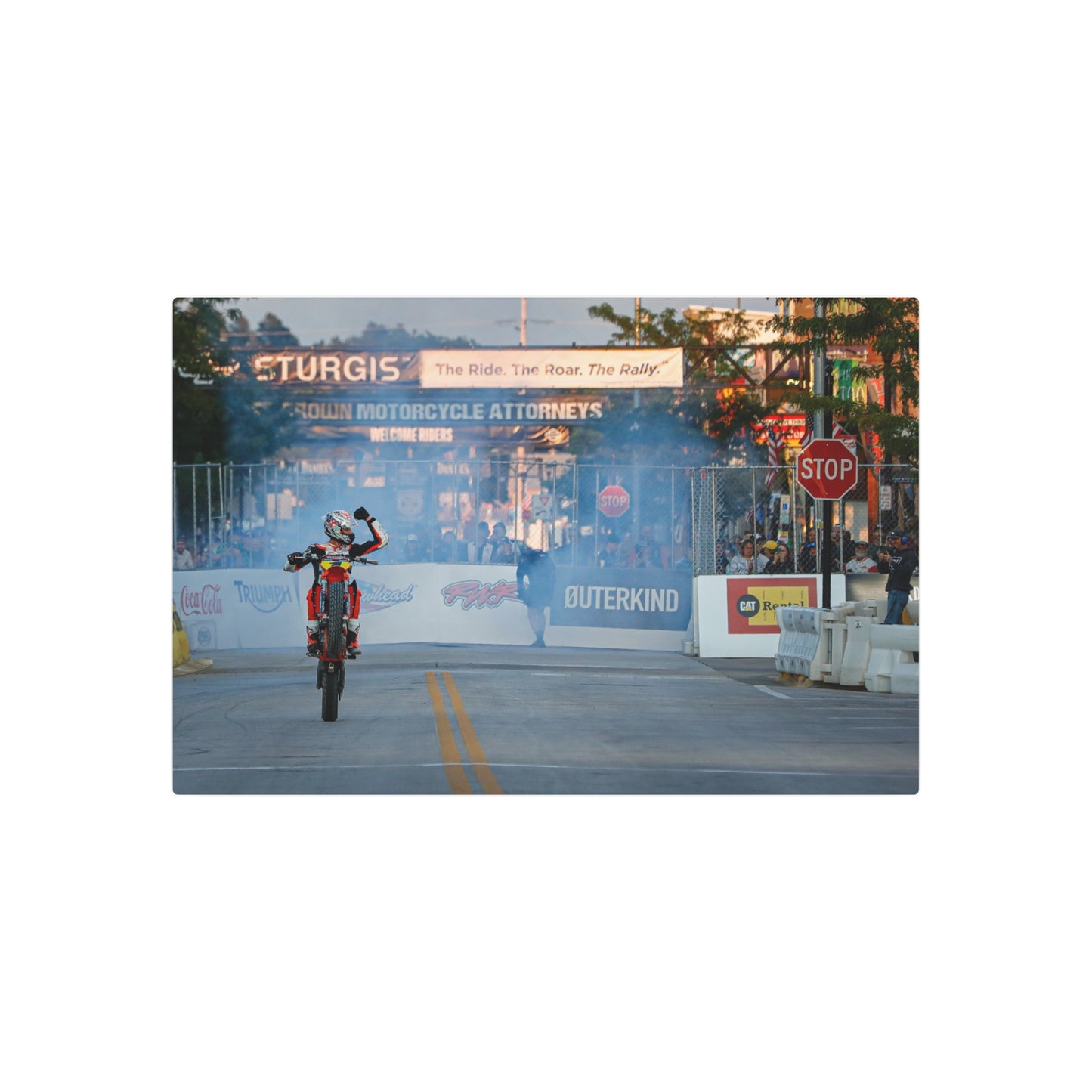 Street Dreams Metal Print - American Flat Track Motorcycle Art