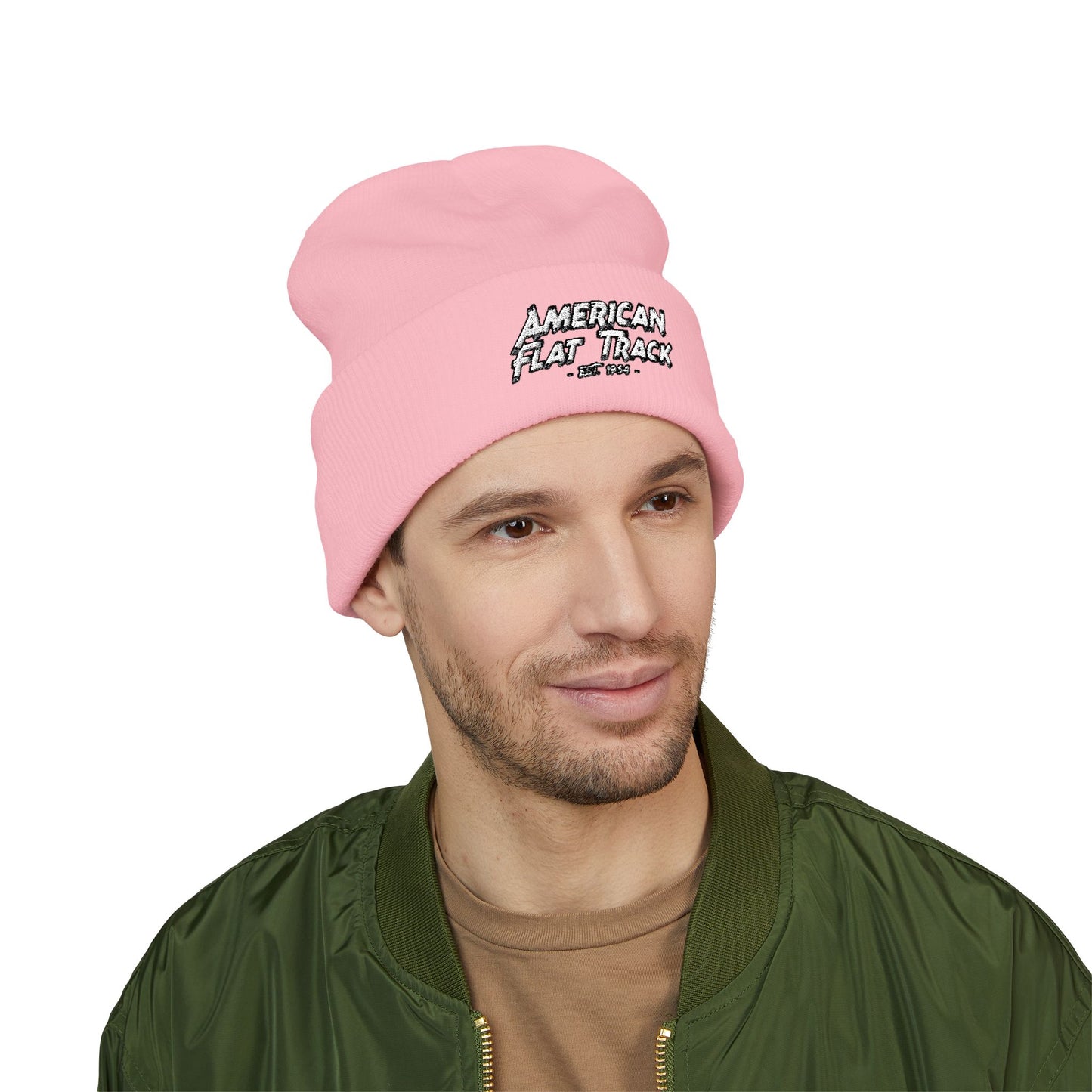 Sketchy Racer Cuffed Beanie