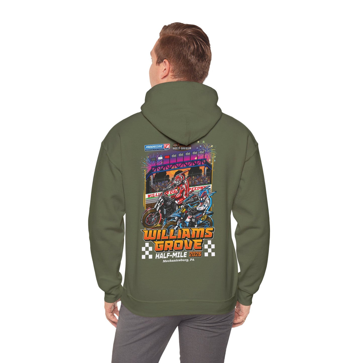 2026 Williams Grove Half-Mile Pullover Hoodie (Various Colors)