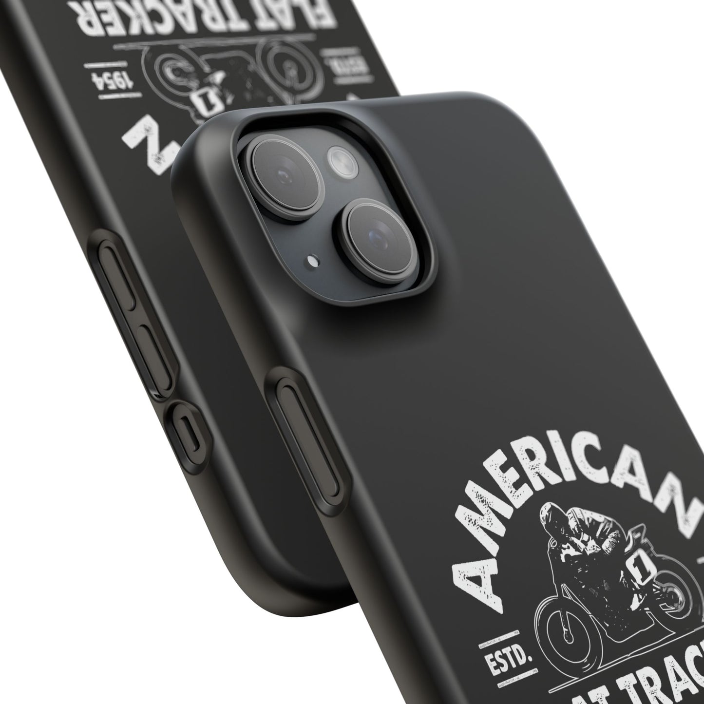 American Flat Tracker Crest Logo Black Snap Case (iPhone)