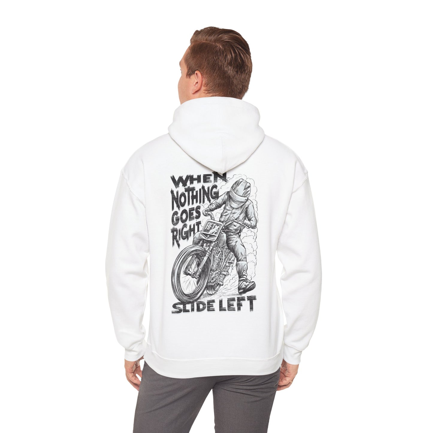 When Nothing Goes Right, Slide Left Pullover Hoodie (Various Colors)