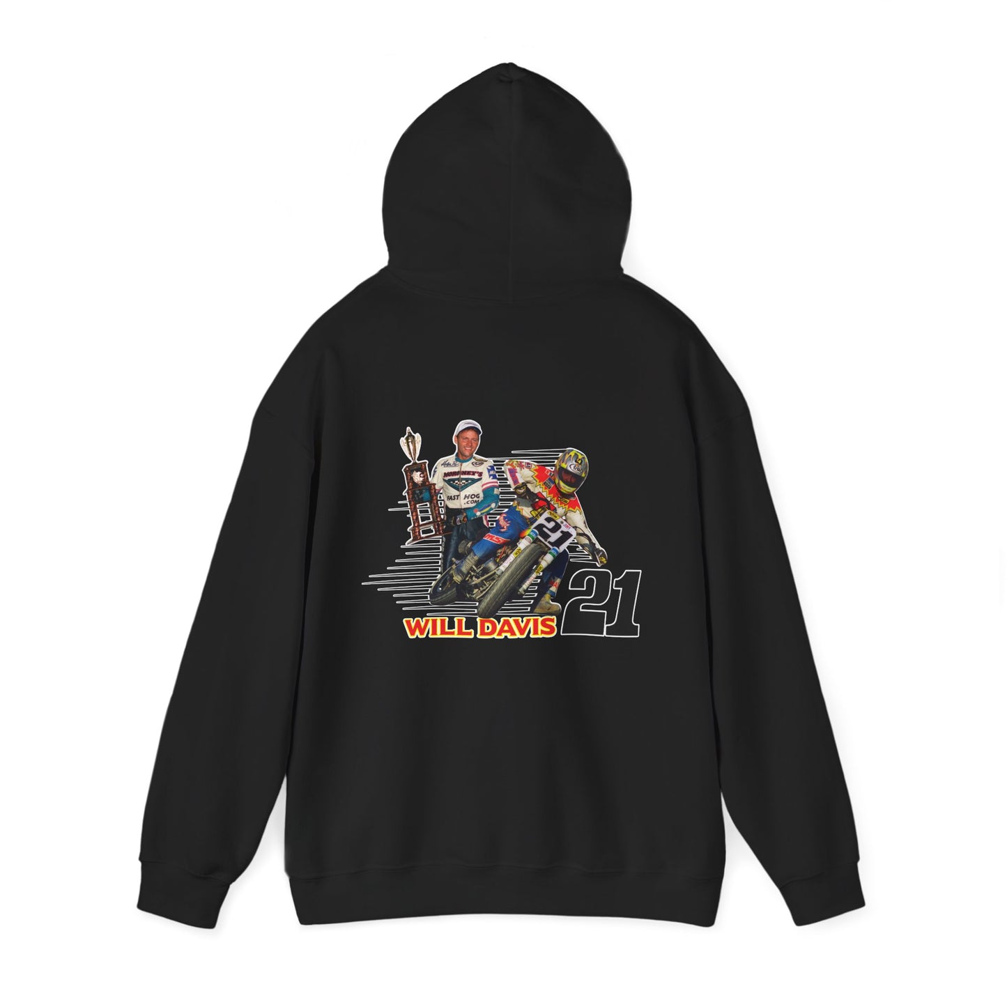 Will Davis Flat Track Legend Pullover Hoodie (Various Colors)