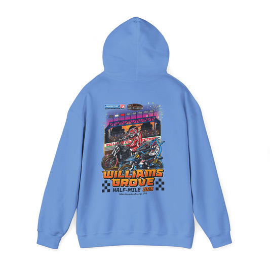 2026 Williams Grove Half-Mile Pullover Hoodie (Various Colors)