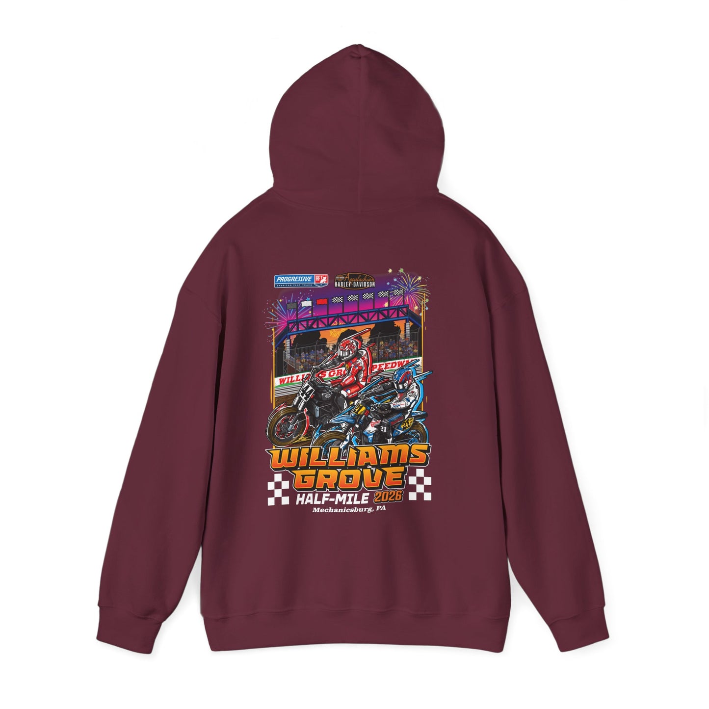 2026 Williams Grove Half-Mile Pullover Hoodie (Various Colors)