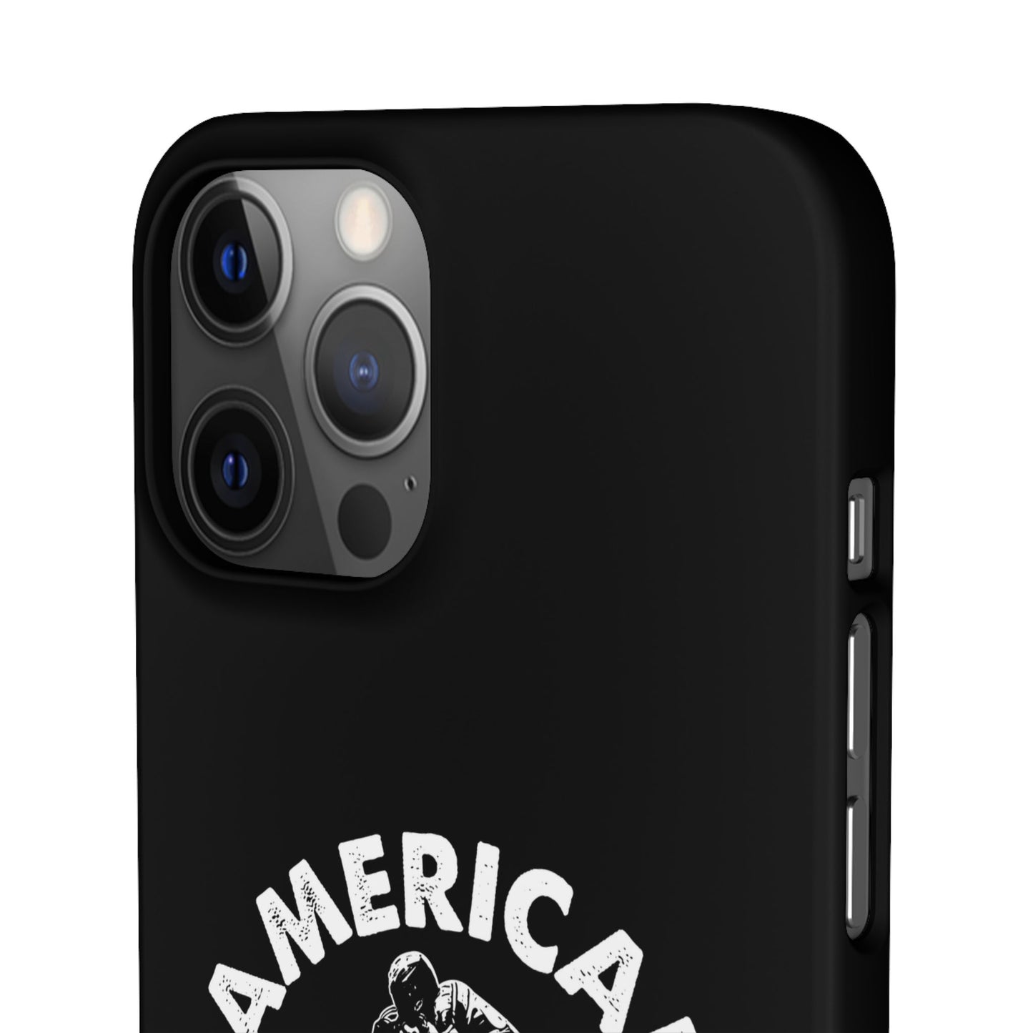 American Flat Tracker Crest Logo Black Snap Case (iPhone)