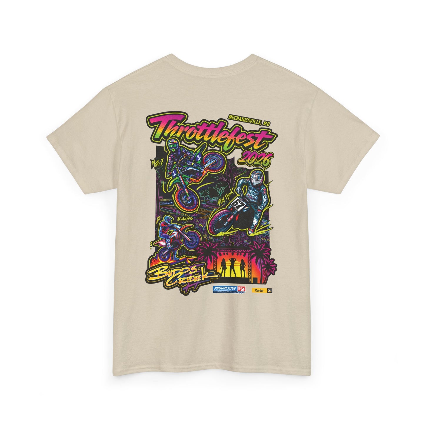 2026 Throttlefest Budds Creek T-Shirt (Various Colors) Ver 1