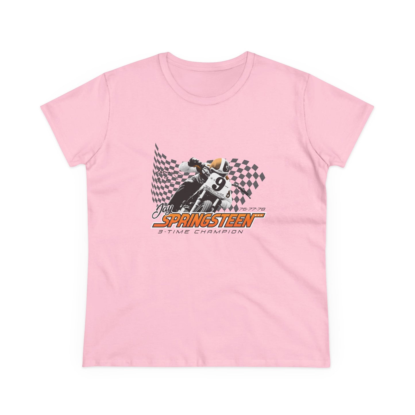Women’s Jay Springsteen 3-Time Champion Short Sleeve T-Shirt (Various Colors)