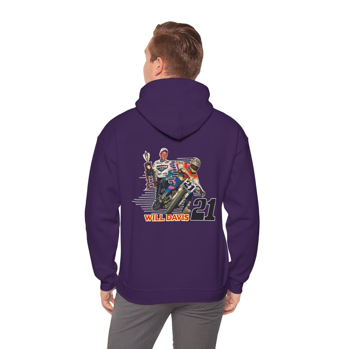 Will Davis Flat Track Legend Pullover Hoodie (Various Colors)