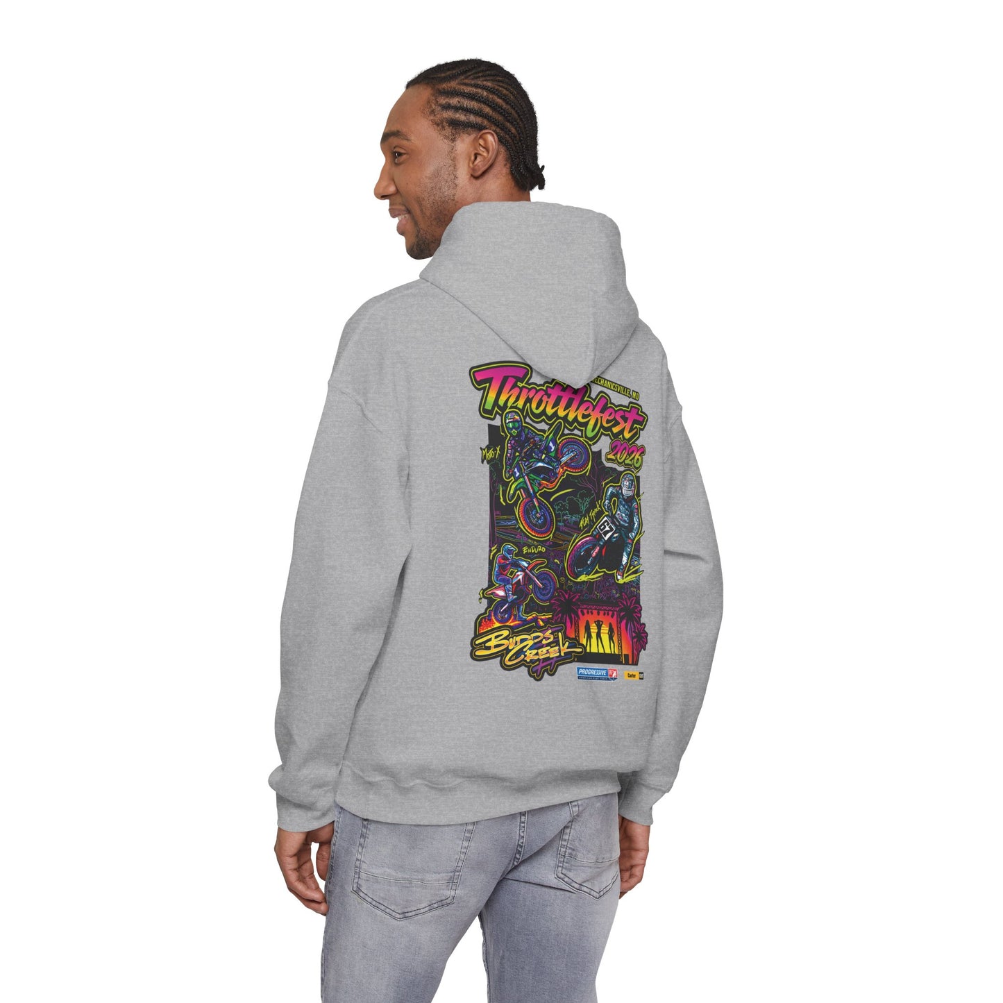 2026 ThrottleFest Budds Creek Pullover Hoodie (Various Colors) Ver 1