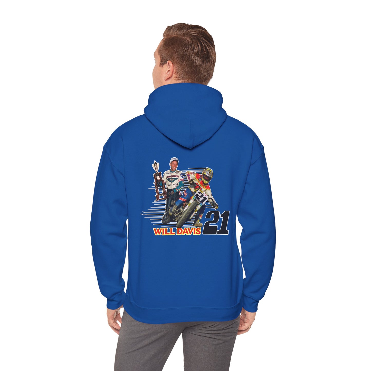 Will Davis Flat Track Legend Pullover Hoodie (Various Colors)