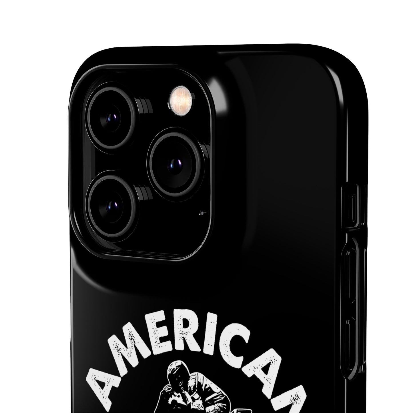 American Flat Tracker Crest Logo Black Snap Case (iPhone)