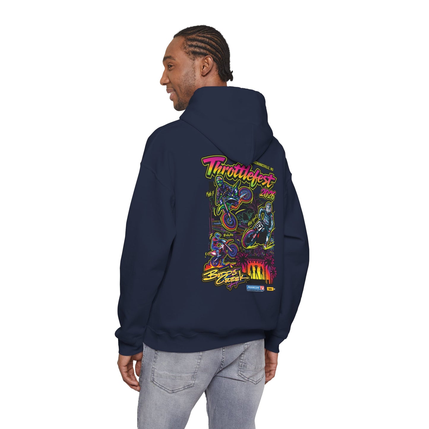 2026 ThrottleFest Budds Creek Pullover Hoodie (Various Colors) Ver 1