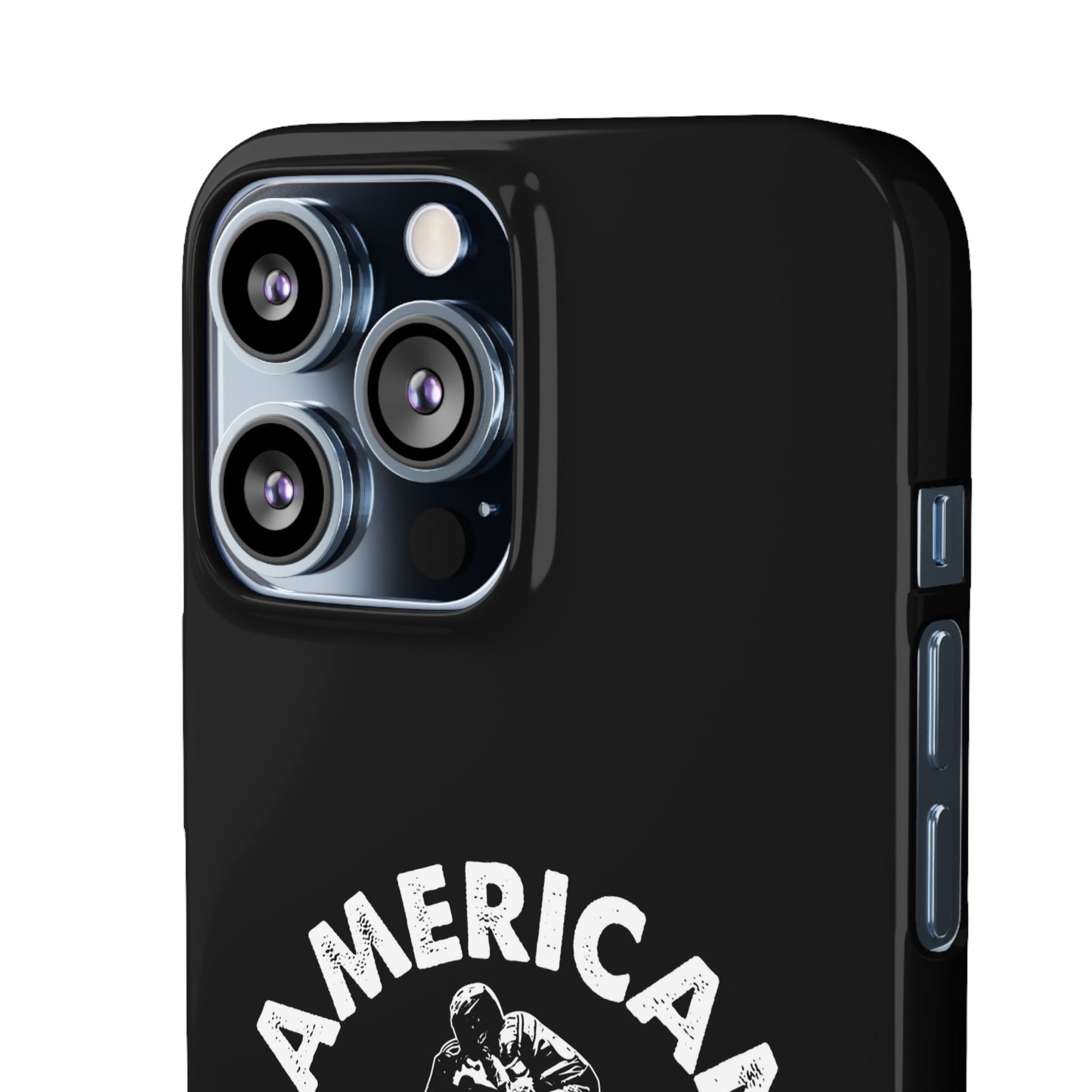 American Flat Tracker Crest Logo Black Snap Case (iPhone)