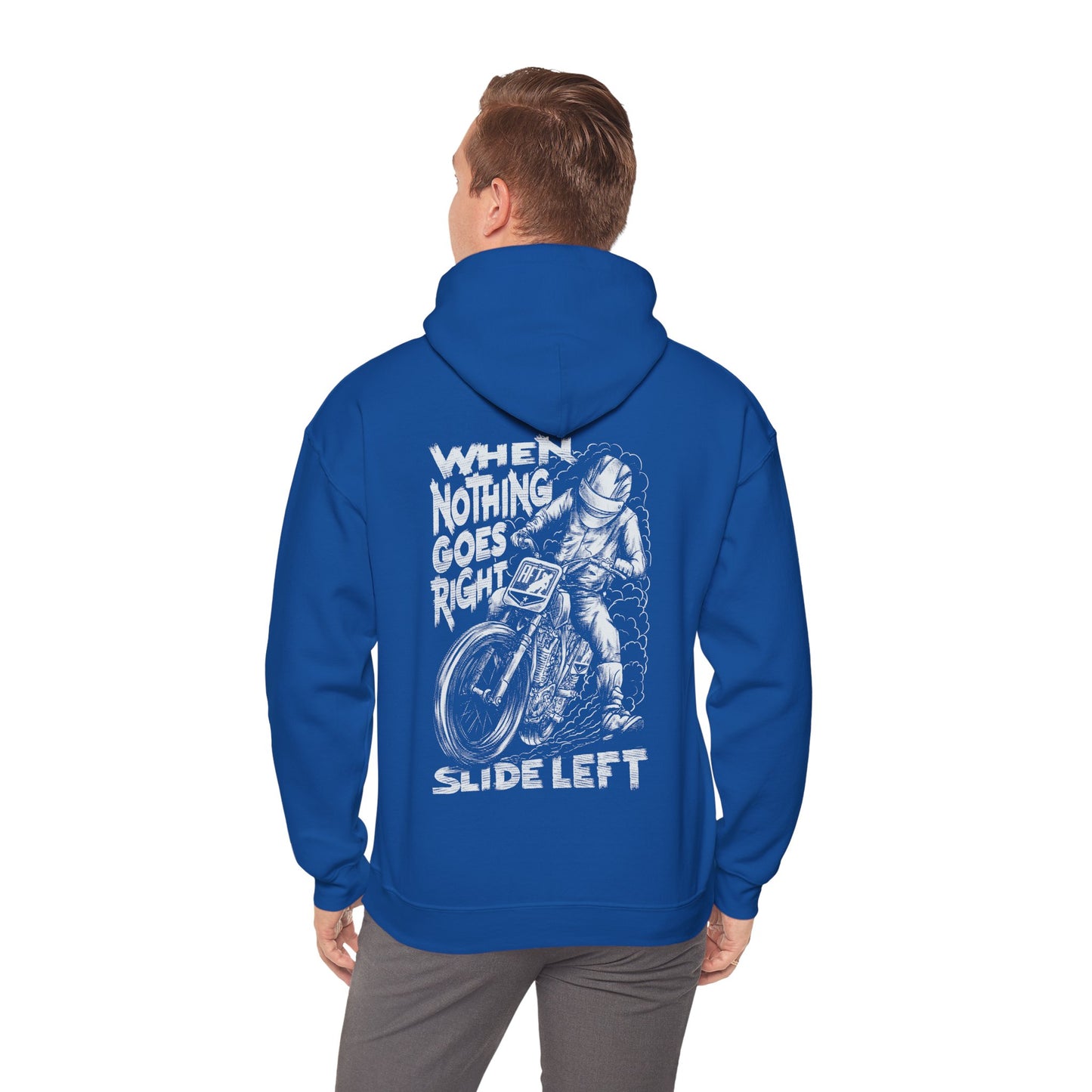 When Nothing Goes Right, Slide Left Pullover Hoodie (Various Colors)