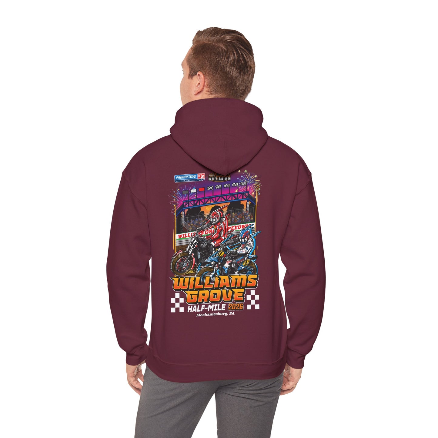 2026 Williams Grove Half-Mile Pullover Hoodie (Various Colors)