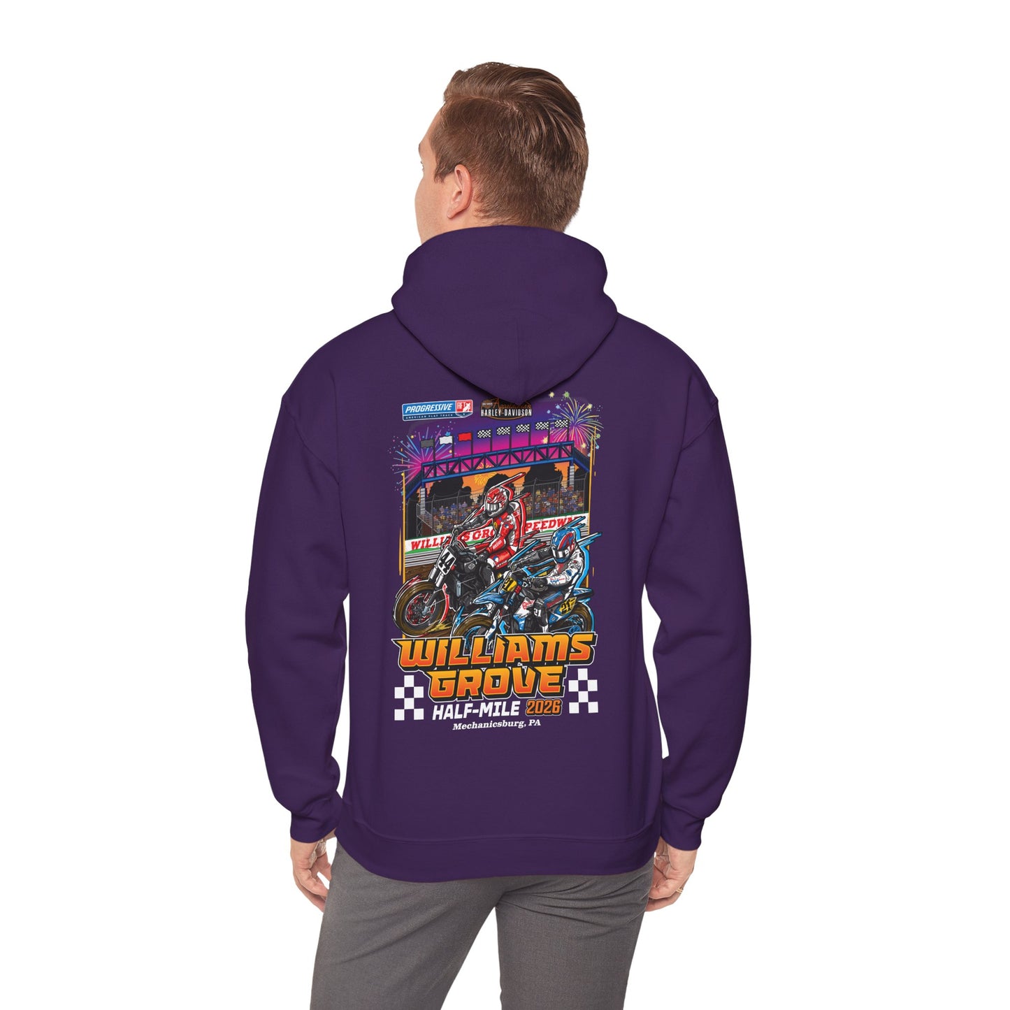 2026 Williams Grove Half-Mile Pullover Hoodie (Various Colors)