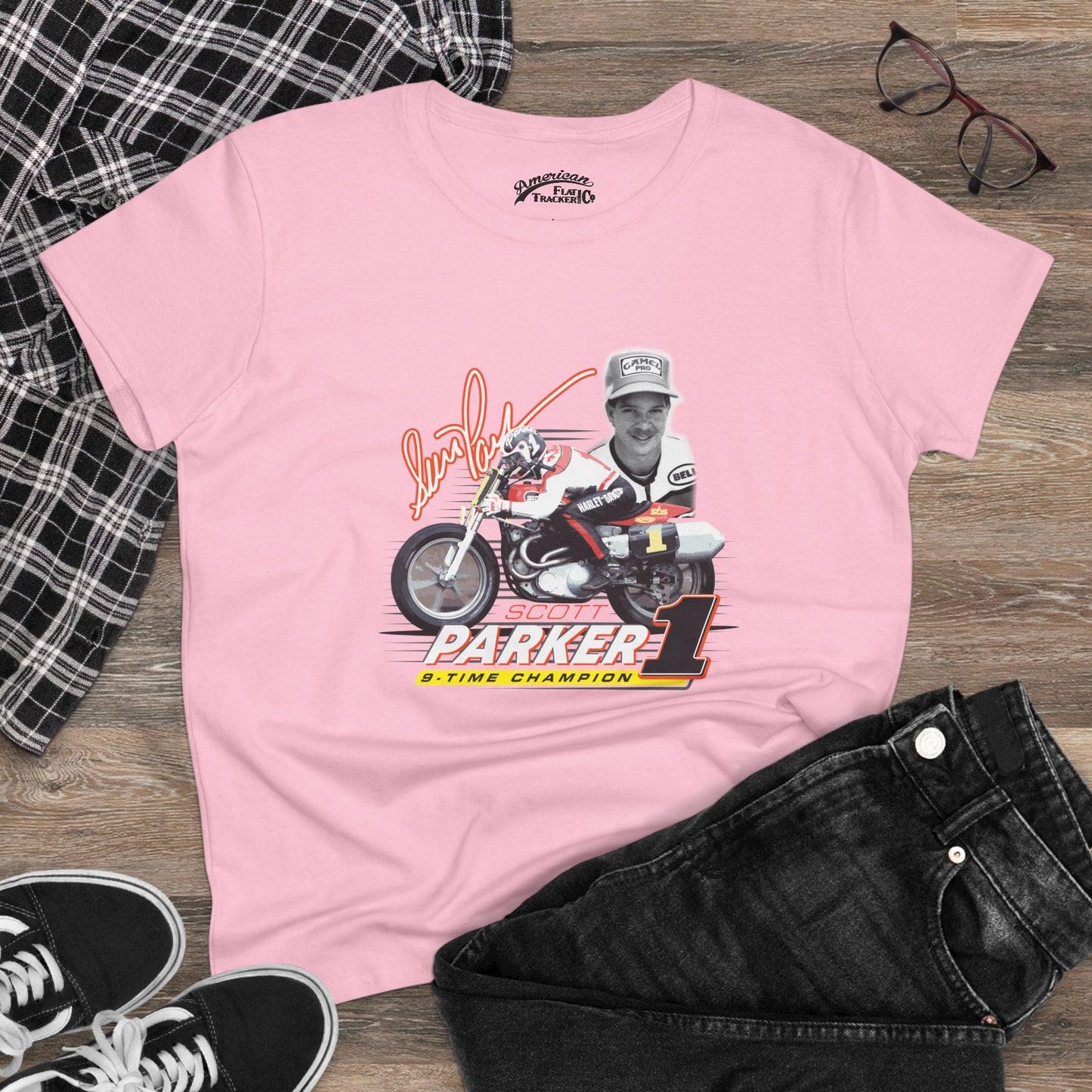 Women’s Scott Parker 9-Time Champion Short Sleeve T-Shirt (Various Colors)