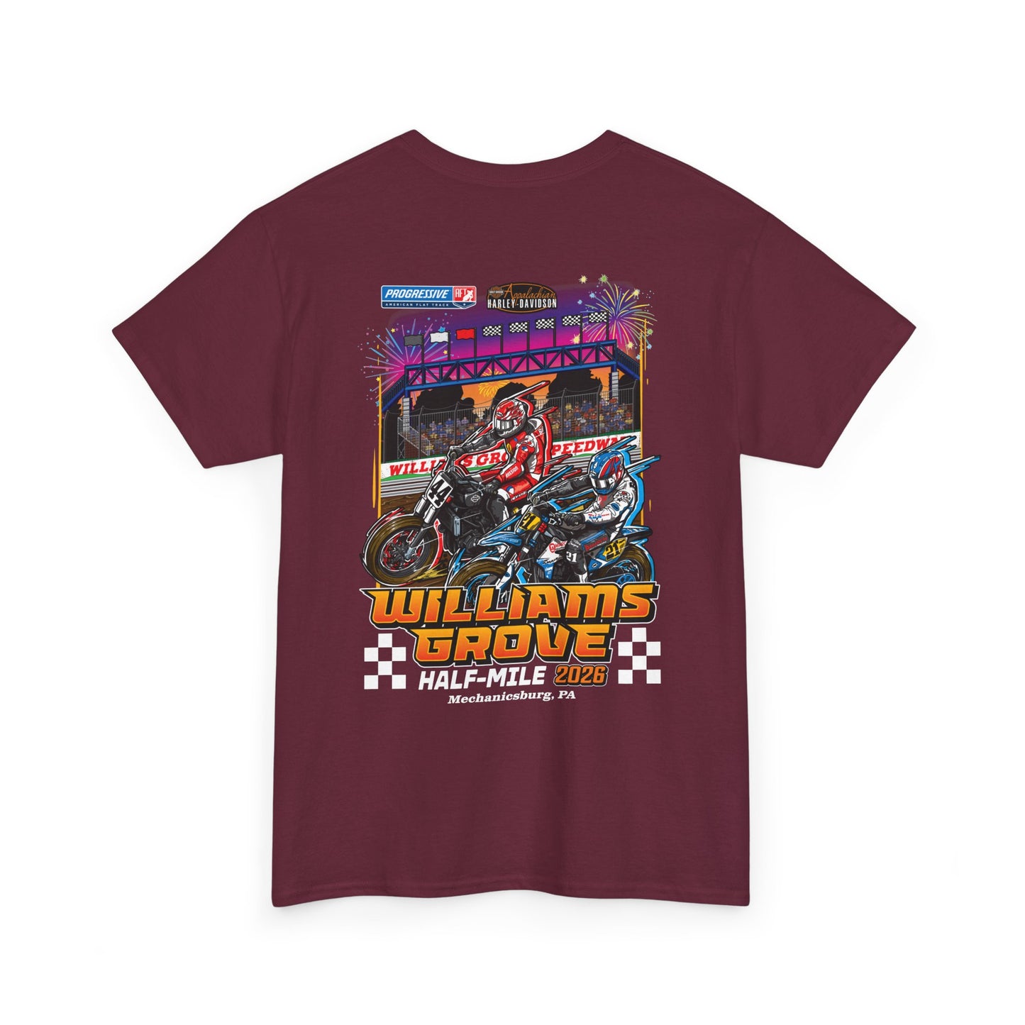 2026 Williams Grove Half-Mile T-Shirt (Various Colors)
